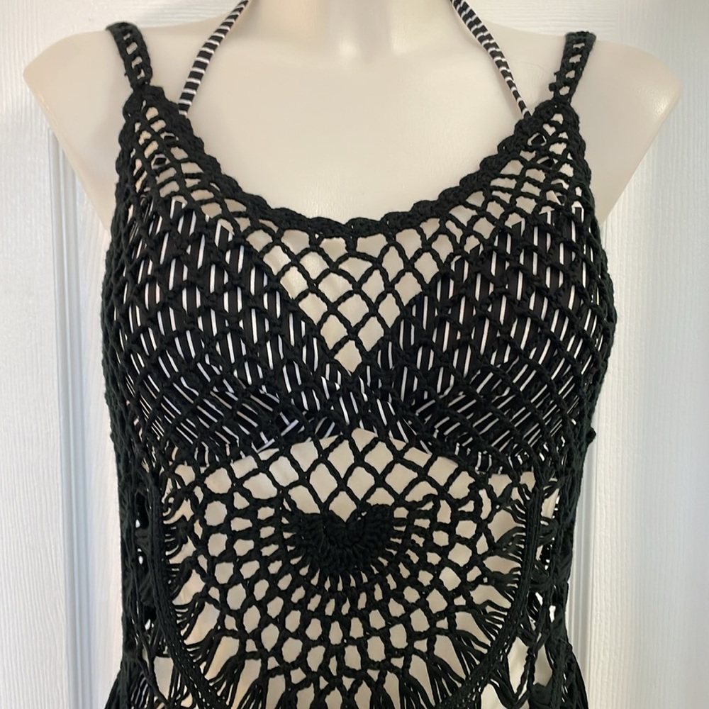 SHADE & SHORE UNDERWIRE TWIST FRONT TOP 34B HIGH WAIST BOTTOM SWIMSUIT SIZE S - Picture 15 of 15
